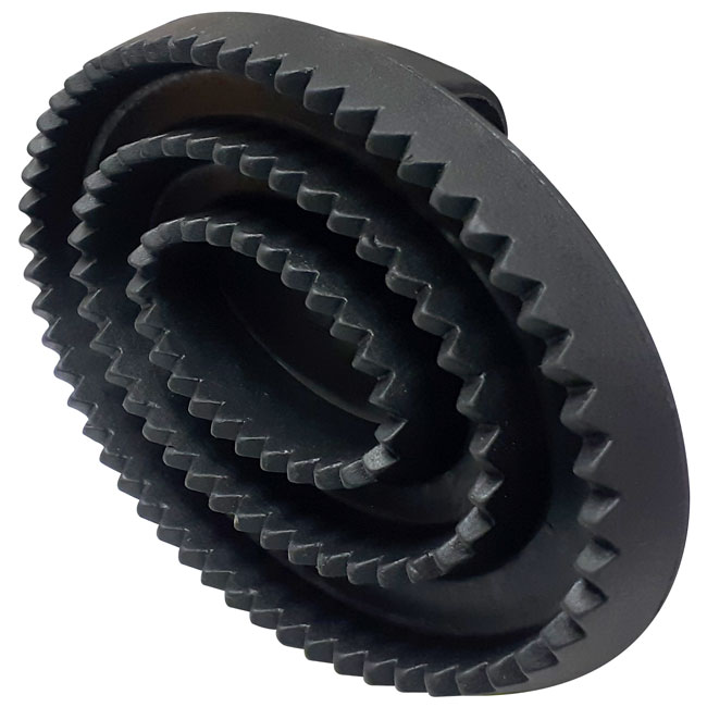 Spruced Up Rubber Curry Comb - Large
