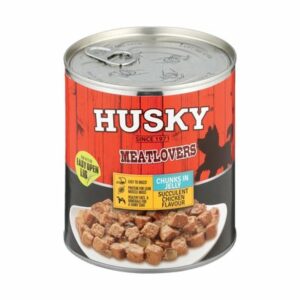 Husky Meatlovers Chunks in Jelly - Succulent Chicken 385G