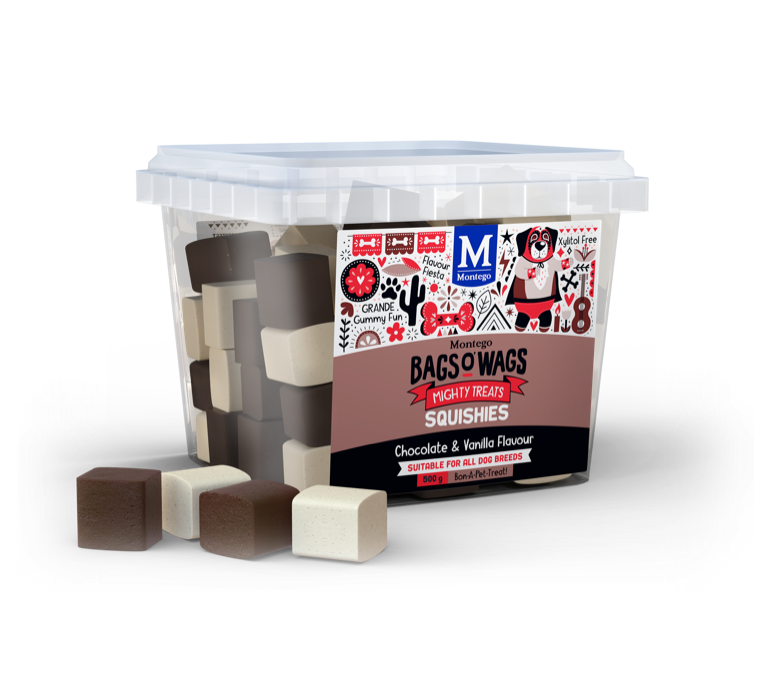 Montego Bags O Wags Squishies - Chocolate & Vanilla Flavour Montego Bags O Wags Squishies - Chocolate & Vanilla