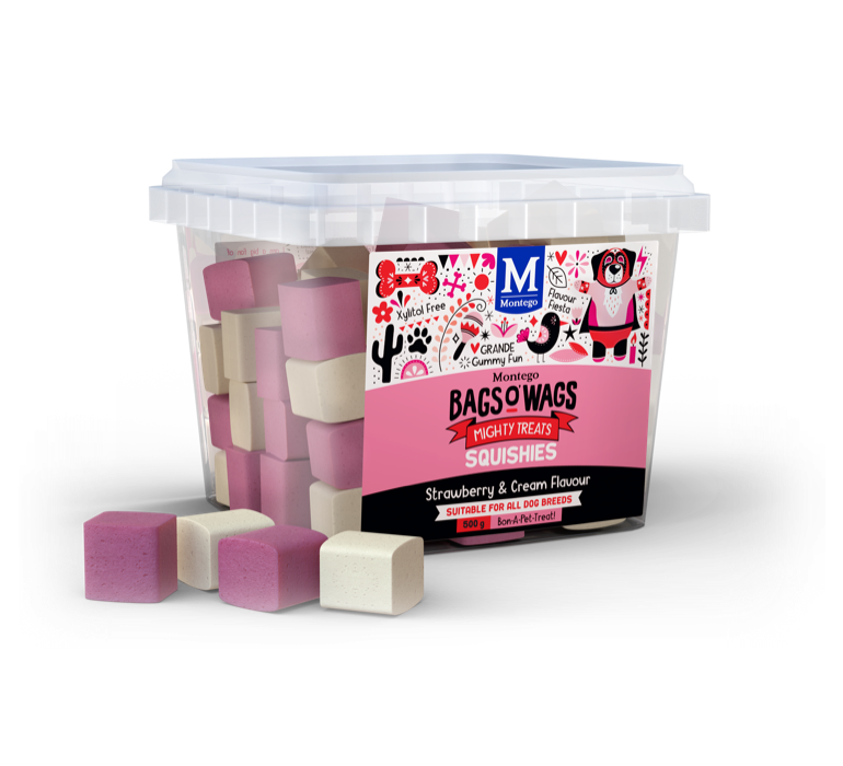 Montego Bags O Wags Squishies – Strawberry & Cream Milk Flavour Montego Bags O Wags Squishies – Strawberry & Cream Milk Flavour