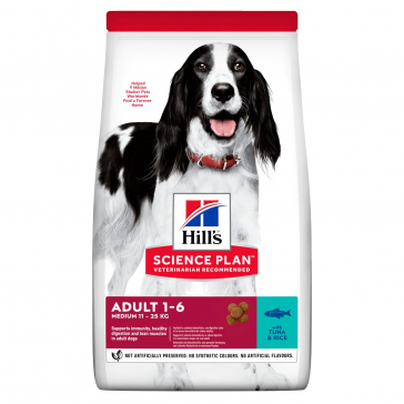 Hills Science Plan Canine Adult Medium Dog Food - Tuna & Rice Hills Science Plan Canine Adult Medium Dog Food - Tuna & Rice