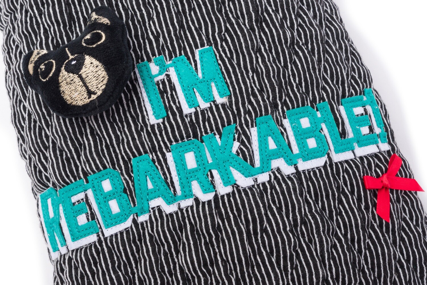 Dogs Life Im Rebarkable Cape Black close up