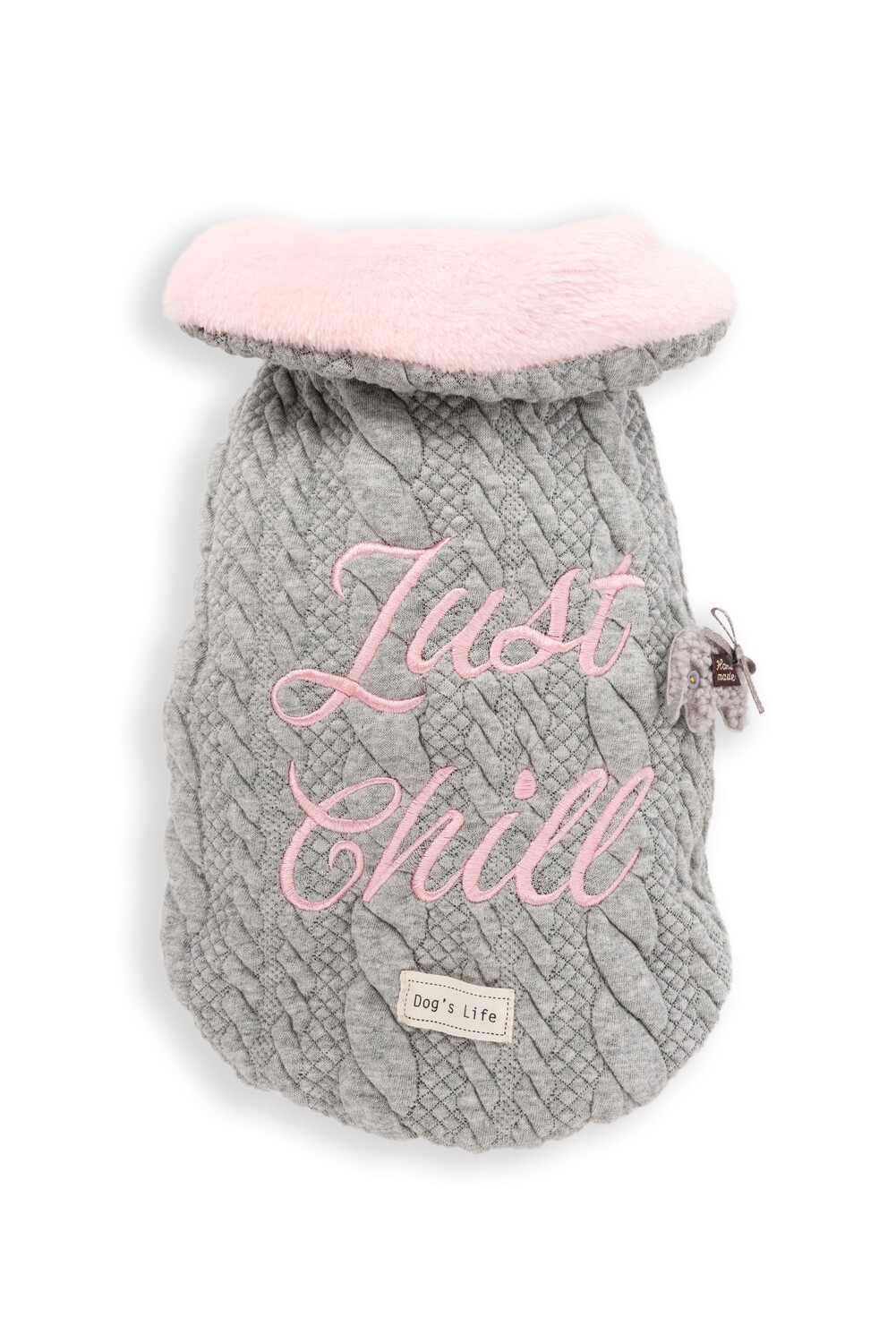 Dogs Life Just Chill Elephant Winter Cape Light Grey