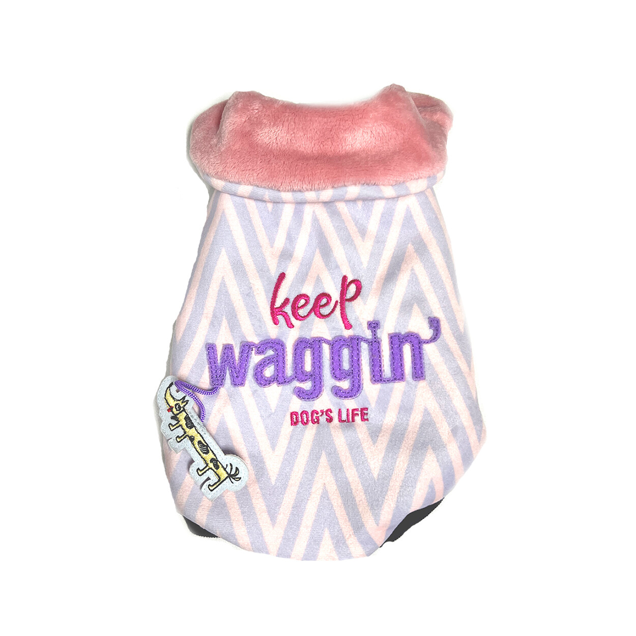 Dogs Life Keep Waggin Cape Pink
