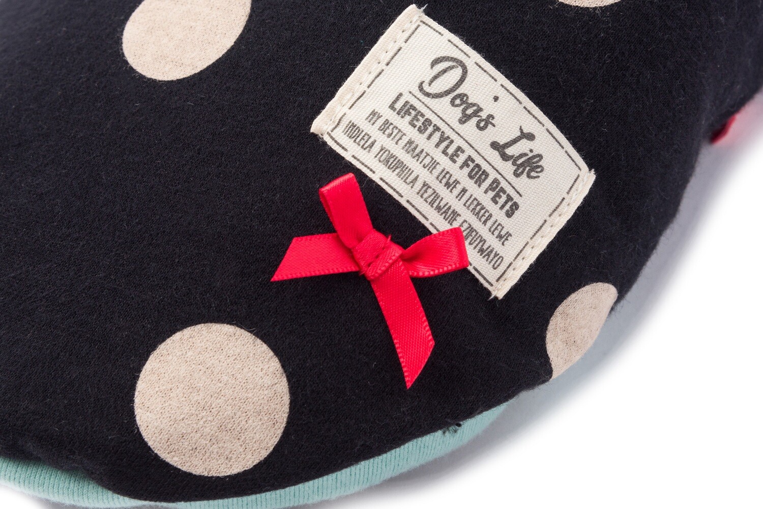 Dogs Life Polka Sweater Black close up