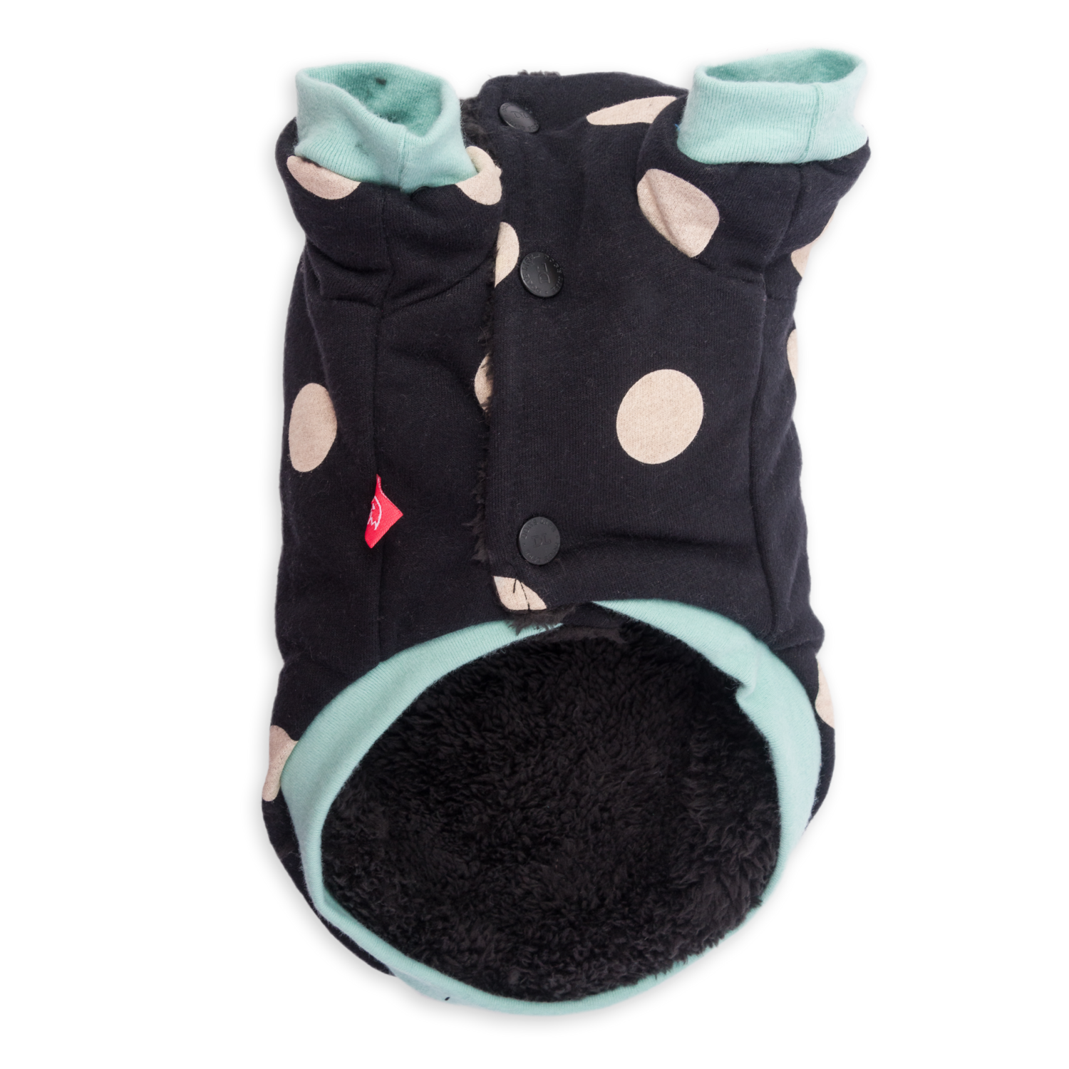 Dogs Life Polka Sweater Black underneath
