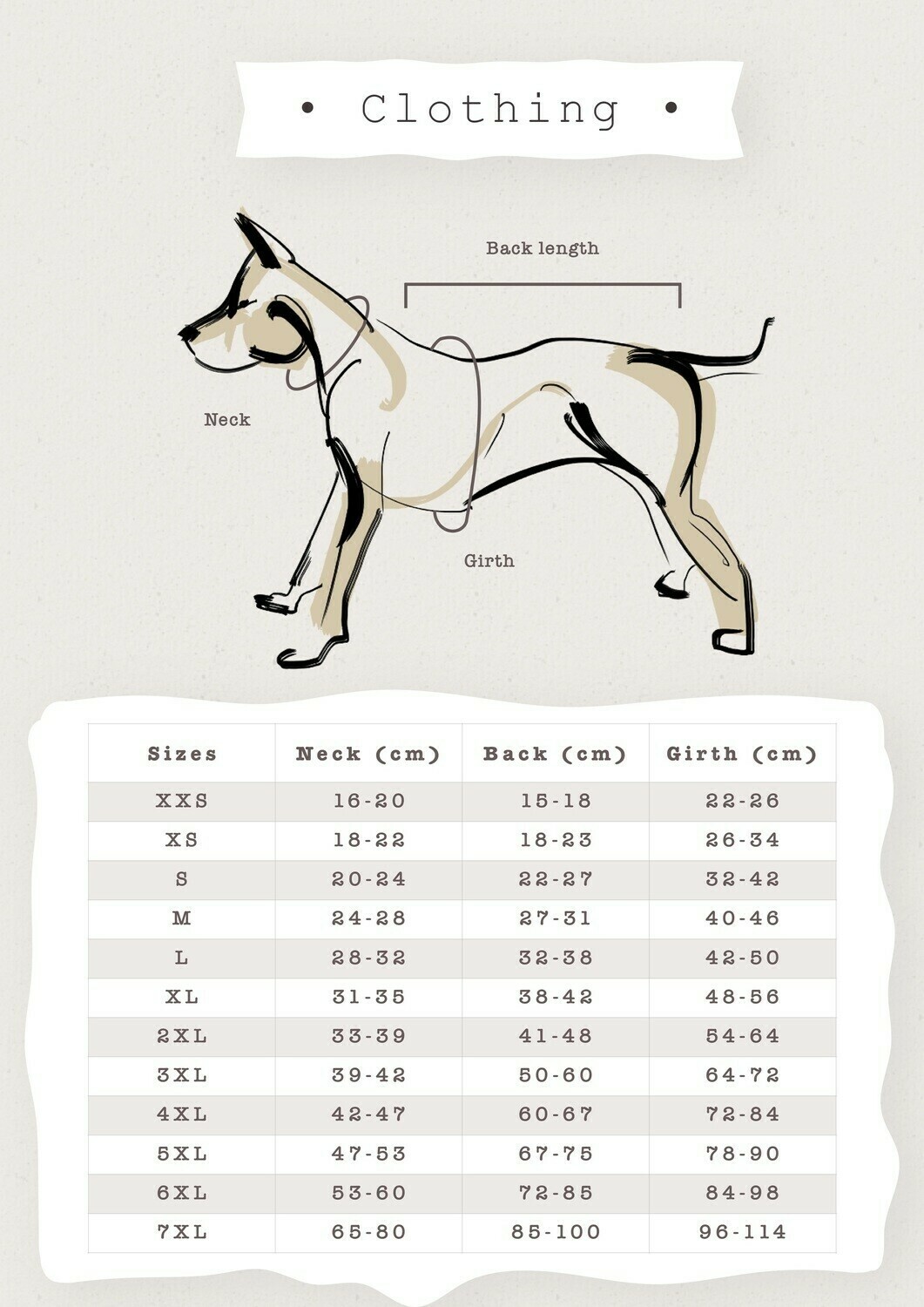 Dogs Life Winter Gilet Puffer Jacket Purple size chart